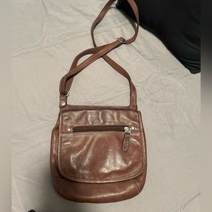 Fossil | brown leather bag | cross body